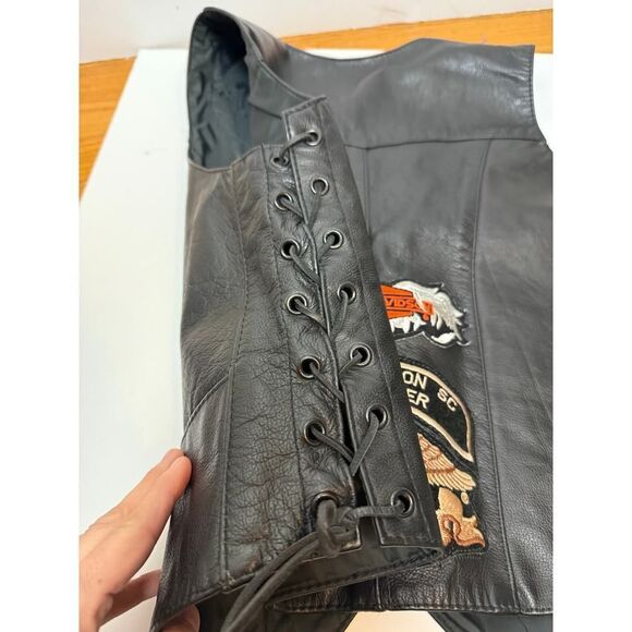 Antelope Creek Leather Lady Harley Vest Women’s Sz. S - Picture 9 of 9